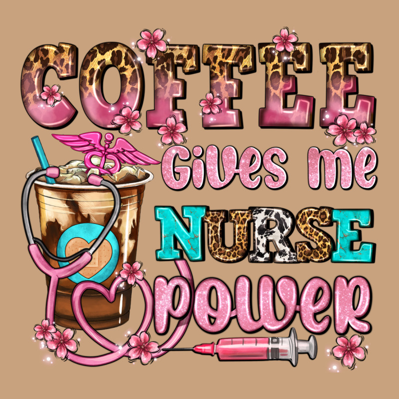 Coffee Gives Me Nurse Power Vintage Tee by AdoDesignShop | Teevron