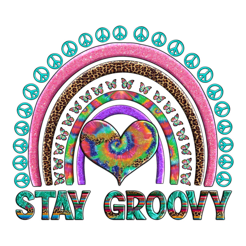 Stay Groovy With Rainbow And Heart Urban Heavy Tee by Artiststas | Teevron