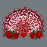 Valentine's Day Rainbow With Roses Heavyweight Sweatshirt | Teevron