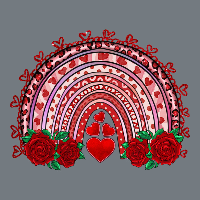 Valentine's Day Rainbow With Roses Heavyweight Sweatshirt by AdoDesignShop | Teevron