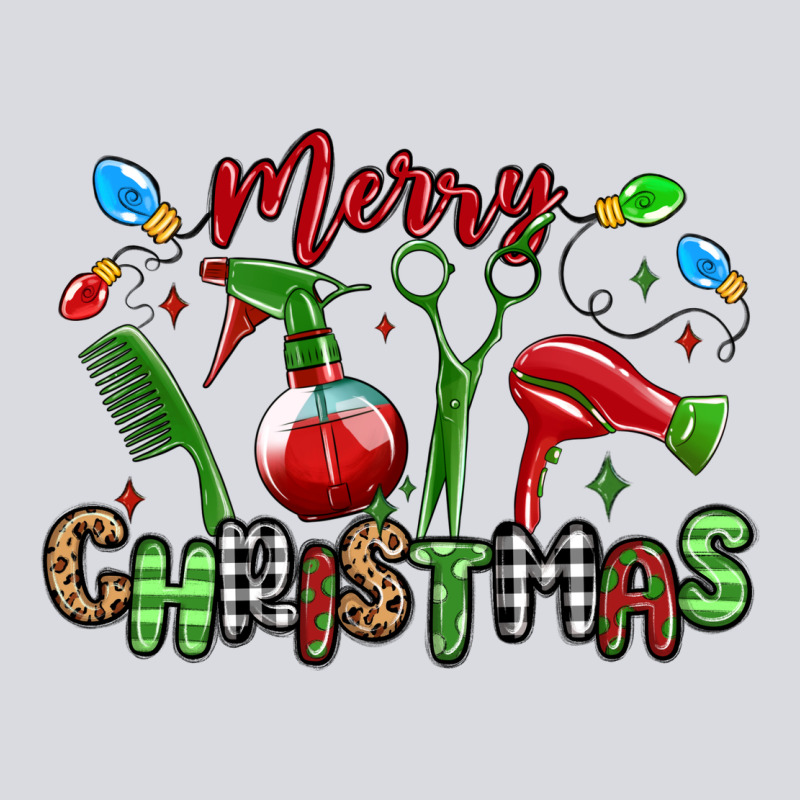 Merry Christmas Hair Dresser Zipper Hoodie by MaliasSmallBusiness | Teevron
