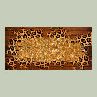 Wooden Leopard Glitter  License Plate Template Classic Tee | Teevron