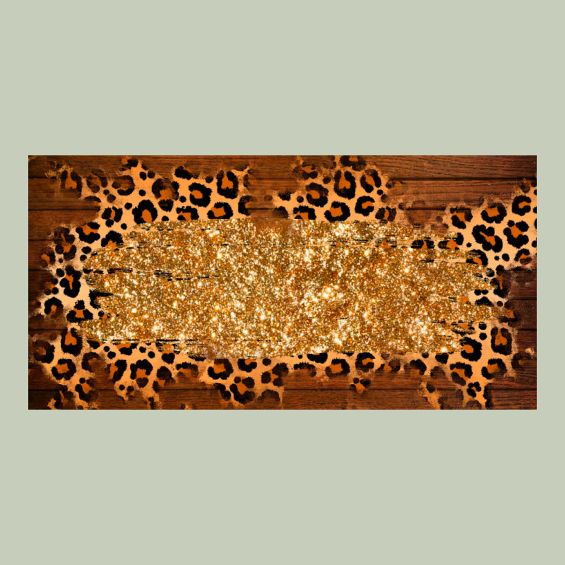 Wooden Leopard Glitter  License Plate Template Classic Tee by BarkalooDesign | Teevron