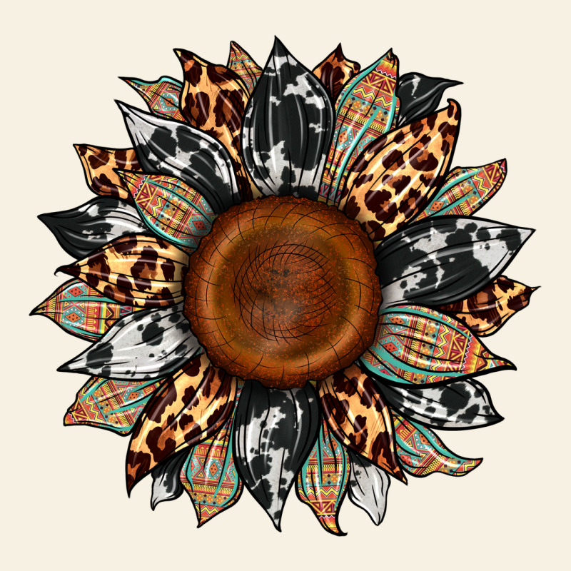 Cowhide Leopard Aztec Sunflower Vintage Tee by Artiststas | Teevron