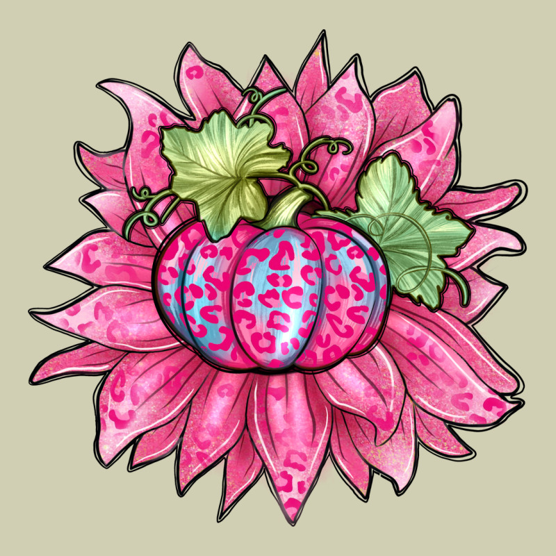 Sunflower Pumpkin Breast Cancer Heavy Core Tee by Zillion Design Studio | Teevron