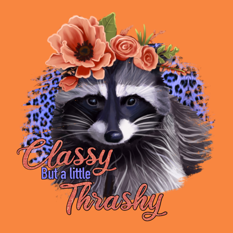 Classy But A Little Thrashy Raccoon With Flowers Premium Sweatshirt by Bettercallsaul | Teevron
