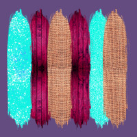 Colored Farm Life Purple Wood Jute Cyan Glitter Brush Strokes Vintage Hoodie | Teevron