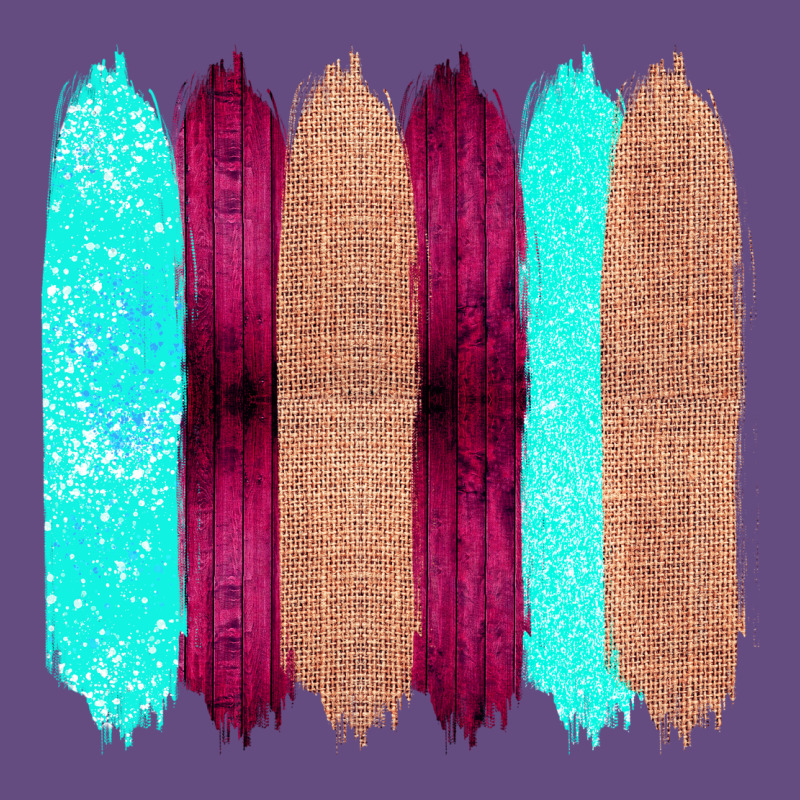 Colored Farm Life Purple Wood Jute Cyan Glitter Brush Strokes Vintage Hoodie by Bettercallsaul | Teevron