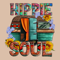 Hippie Soul With Caravan And Flowers Urban Heavy Tee | Teevron