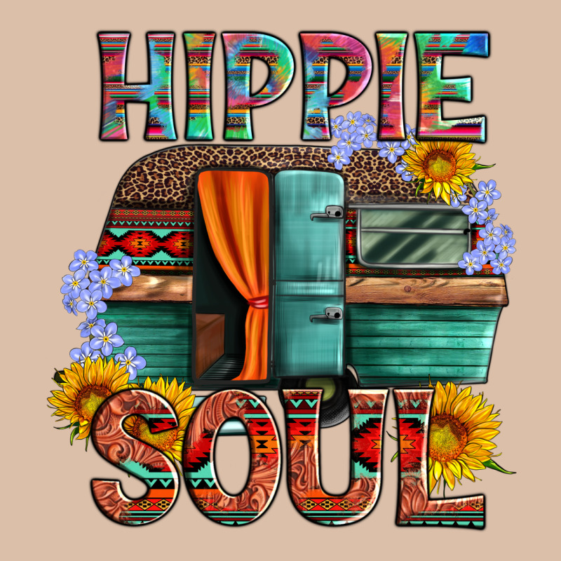 Hippie Soul With Caravan And Flowers Urban Heavy Tee by Artiststas | Teevron
