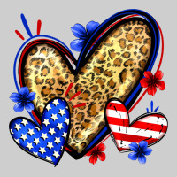 American Flag Heart Leopard Premium Tee | Teevron