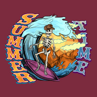 Summer Time Skeleton Surfing Premium Hoodie | Teevron