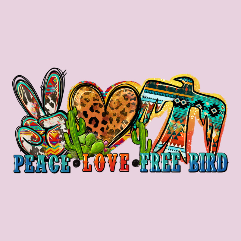 Peace Love Free Bird Ladies Tee by Zillion Design Studio | Teevron