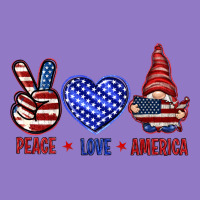 Peace Love America With Gnome 4th Of July Urban Hoodie | Teevron