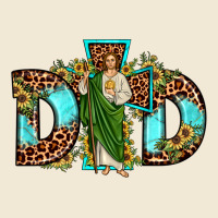 Dad San Judas Sunflower Leopard Turquoise Ladies Tee | Teevron