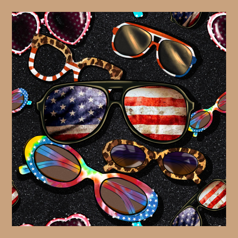4th Of July Glasses  Seamless Pattern Vintage Tee by BundleAndBundleShop | Teevron