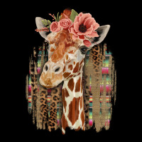 Giraffe With Floral Premium Sweatshirt | Teevron