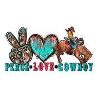 Peace Love Cowboy Ladies Tee | Teevron