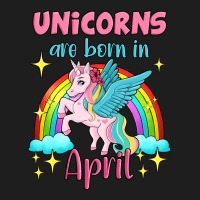 Unicorns Are Born In April Heavyweight Hoodie | Teevron