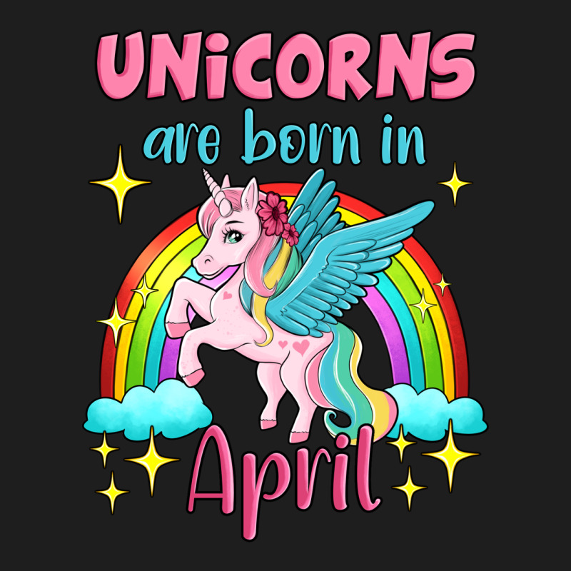 Unicorns Are Born In April Heavyweight Hoodie by Jasminsmagicworld | Teevron