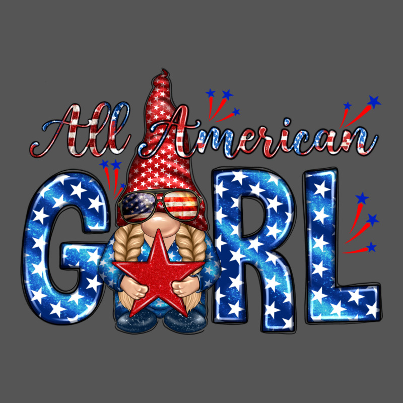 All American Girl With Gnome Zipper Hoodie by NancyCooperArtShop | Teevron