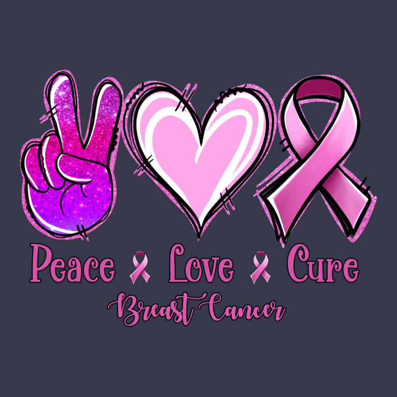 Peace Love Cure Breast Cancer Long Sleeve Tee by Jasminsmagicworld | Teevron
