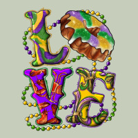 Mardi Gras Love With King Cake Ladies Tee | Teevron
