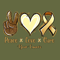 Peace Love Cure Bone Cancer Long Sleeve Tee | Teevron