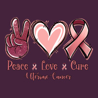 Peace Love Cure Uterine Cancer Long Sleeve Tee | Teevron