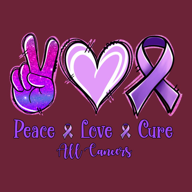 Peace Love Cure All Cancers Long Sleeve Tee by Jasminsmagicworld | Teevron