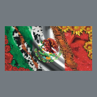 Mexico Flag Cowhide Leopard Sunflower And Roses Licanse  Plate Heavyweight Sweatshirt | Teevron