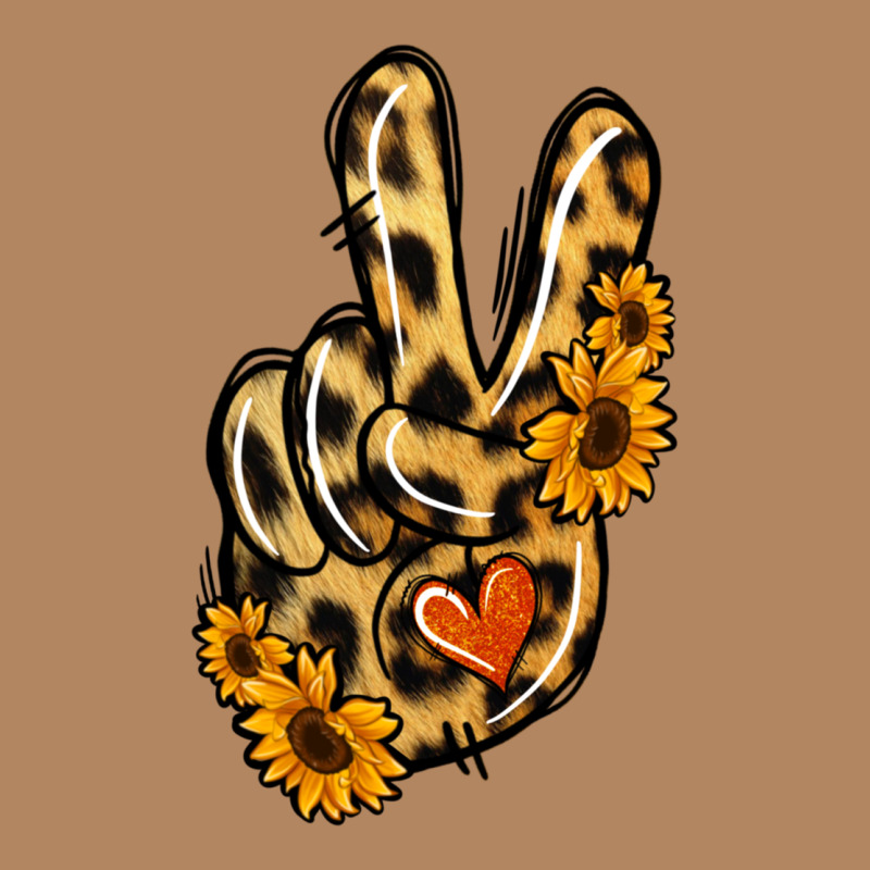 Leopard Sunflower Peace Sign Long Sleeve Tee by Jasminsmagicworld | Teevron