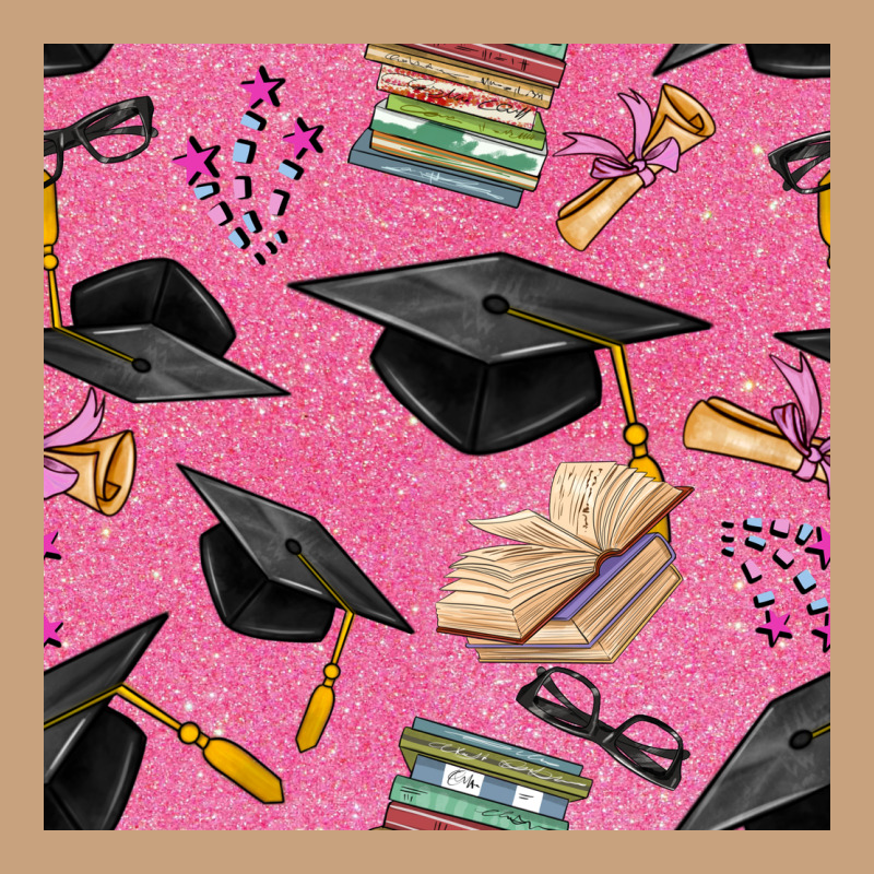 Pink Glitter Graduation Seamless Pattern Vintage Tee by BundleAndBundleShop | Teevron