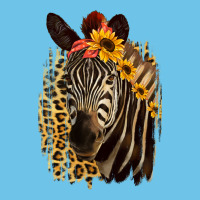 Zebra With Sunflowers Premium Sweatshirt | Teevron