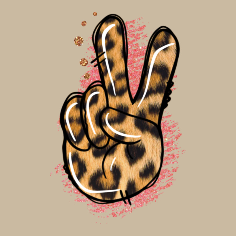 Pink Glitter Leopard Peace Sign Long Sleeve Tee by Jasminsmagicworld | Teevron