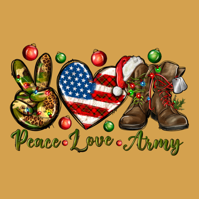 Peace Love Army Christmas 4th Of July Urban Hoodie by HowdyJamesFarm | Teevron