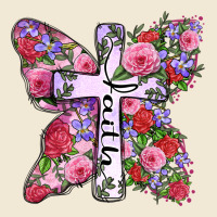Faith Butterfly Cross Ladies Tee | Teevron