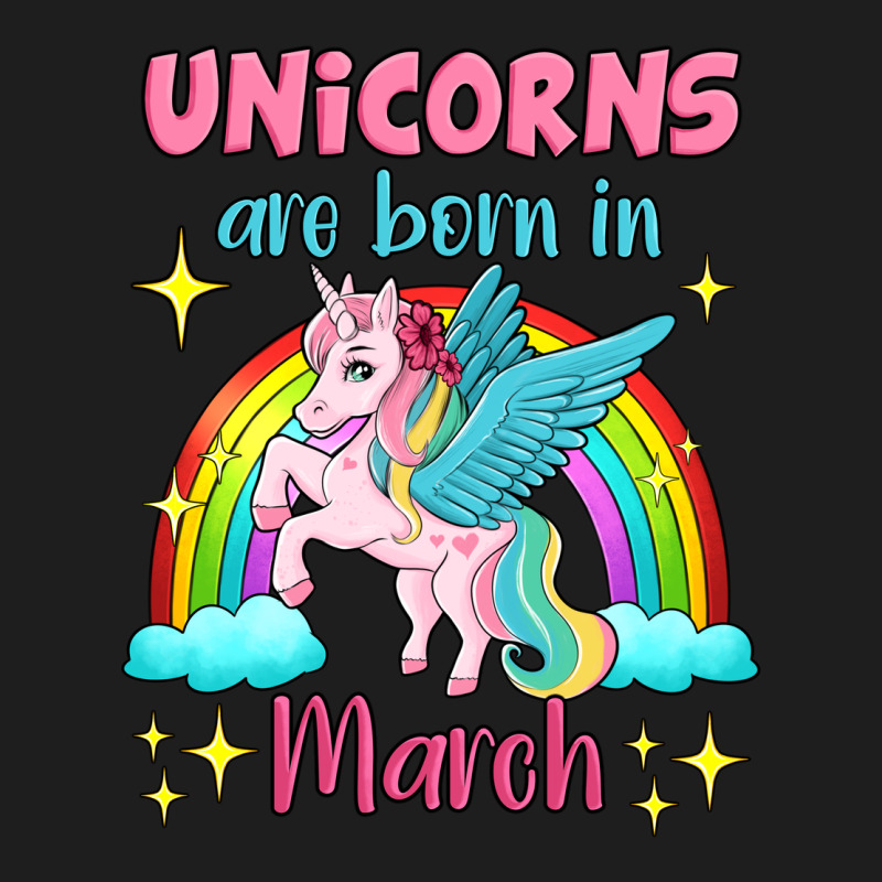 Unicorns Are Born In March Heavyweight Hoodie by Jasminsmagicworld | Teevron