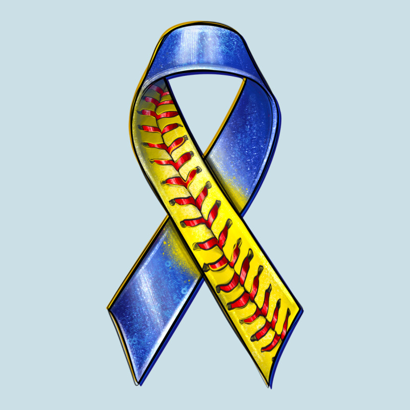 Down Syndrome Ribbon Softball Ladies Tee by texasbilliewilder | Teevron