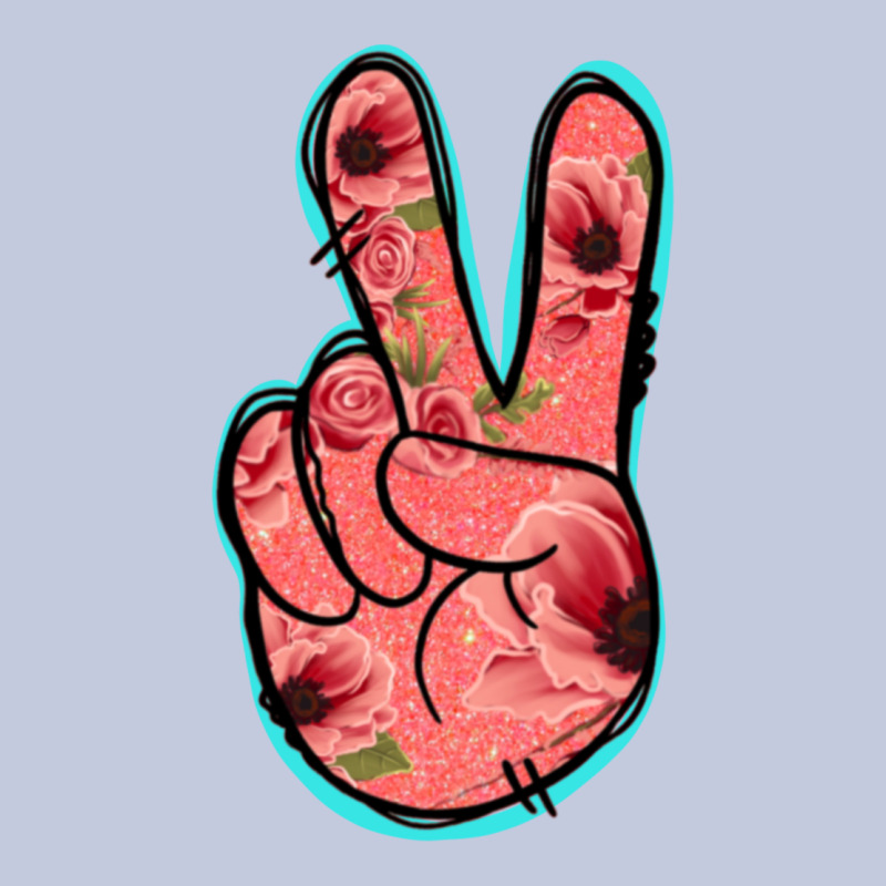 Pink Floral Glitter Peace Sign Long Sleeve Tee by Jasminsmagicworld | Teevron