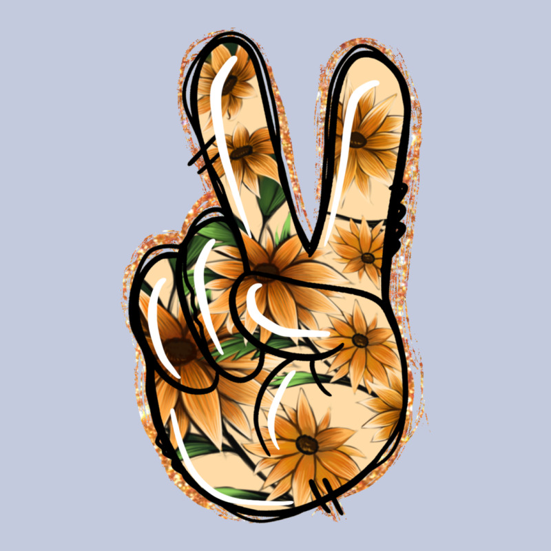 Floral Gold Peace Sign Long Sleeve Tee by Jasminsmagicworld | Teevron