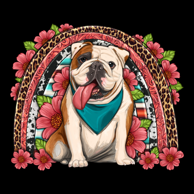 English Bulldog Floral Rainbow Heavyweight Sweatshirt by Artiststas | Teevron
