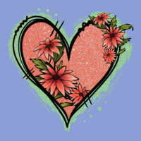 Pink Glitter Floral Heart Long Sleeve Tee | Teevron