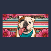 English Bulldog Floral License Plate Heavyweight Sweatshirt | Teevron