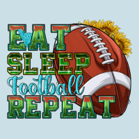 Eat Sleep Football Repeat Ladies Tee | Teevron