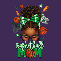 Basketball Mom Afro Messy Bun Premium Hoodie | Teevron