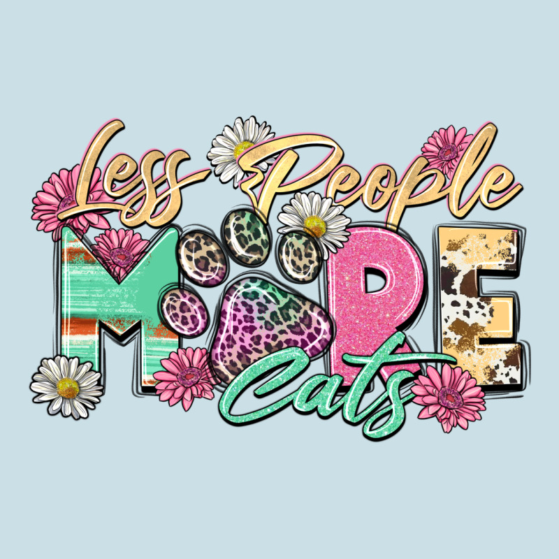 Less People More Cats Ladies Tee by Zillion Design Studio | Teevron