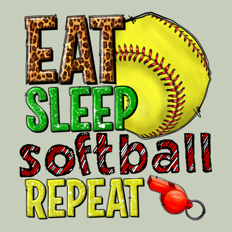 Eat Sleep Softball Repeat Ladies Tee by texasbilliewilder | Teevron