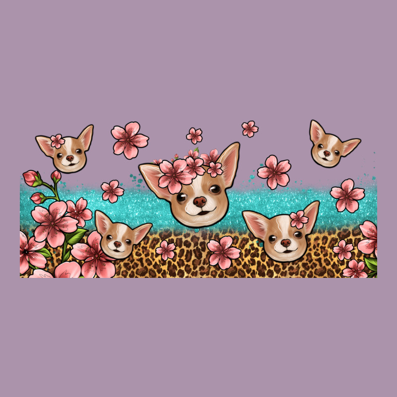 Floral Chihuahua Dogs Heavyweight Hoodie by Jasminsmagicworld | Teevron