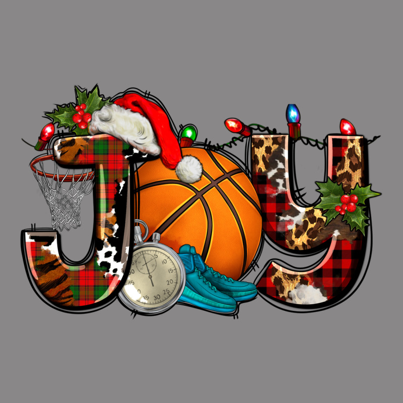 Joy With Basketball And Santa's Hat Vintage Tee by AdoDesignShop | Teevron